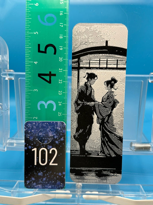 Bookmark #102, Couple in Kimonos