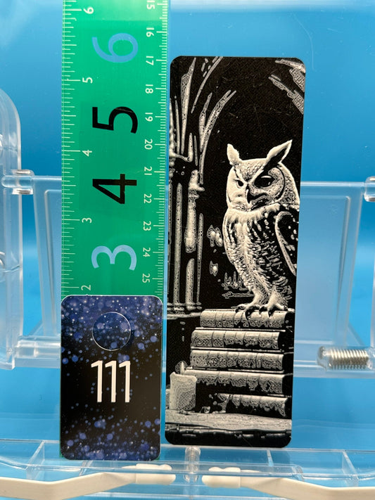 Bookmark #111, Owl On Stairs