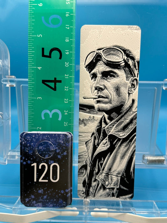 Bookmark #120, Pilot with Cigarette