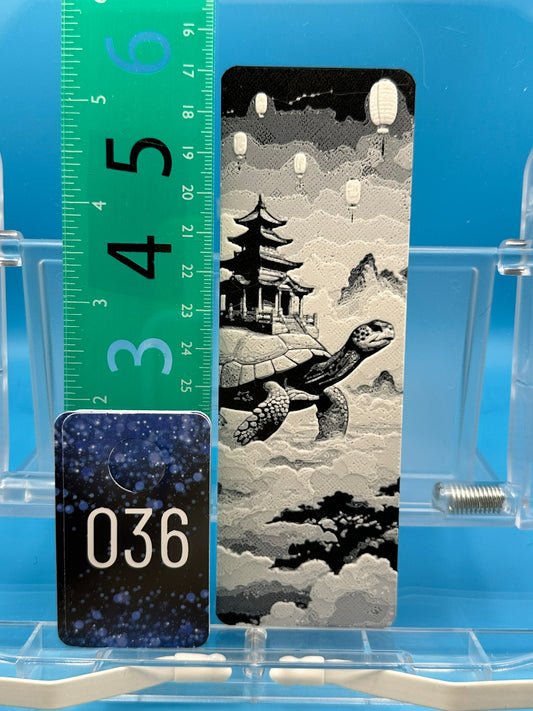 Bookmark #36, Turtle Flying Clouds