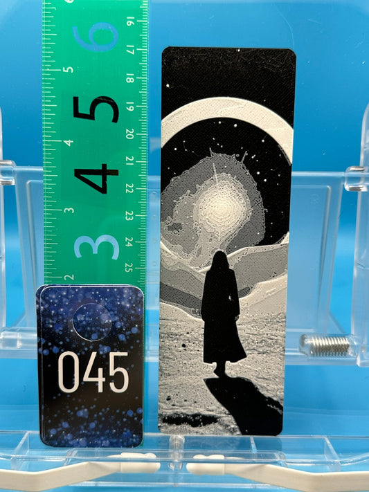 Bookmark #45, Girl Space Girl Shadow
