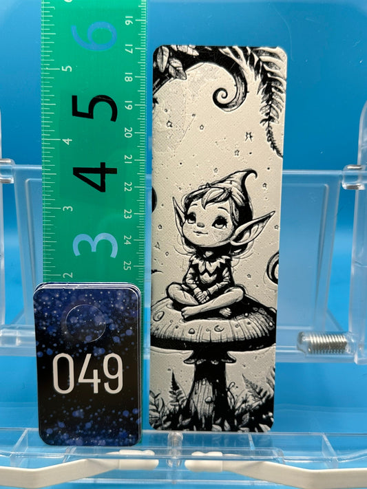 Bookmark #49, Elf On Mushroom
