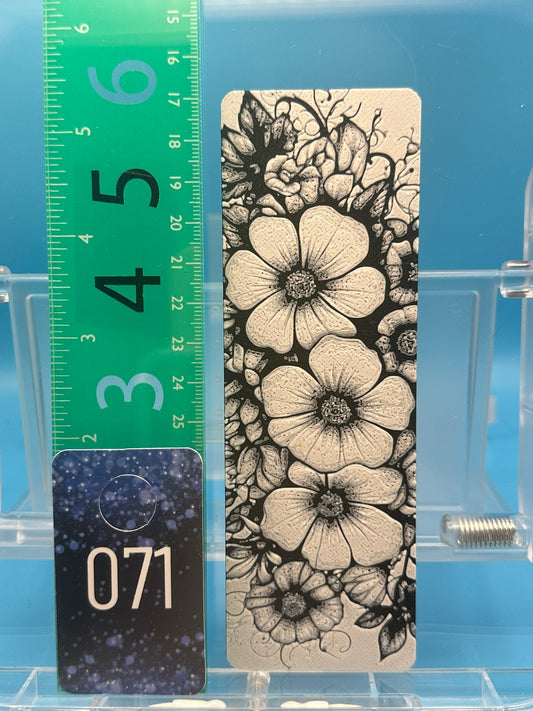 Bookmark #71, Flowers, Three, Big