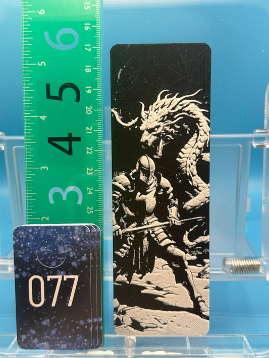 Bookmark #77, Dragon and Knight