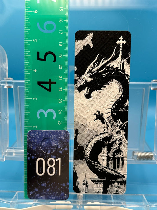 Bookmark #81, Dragon Towering Over Church