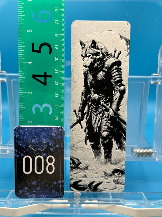 Bookmark #8, Wolf Knight Warrior